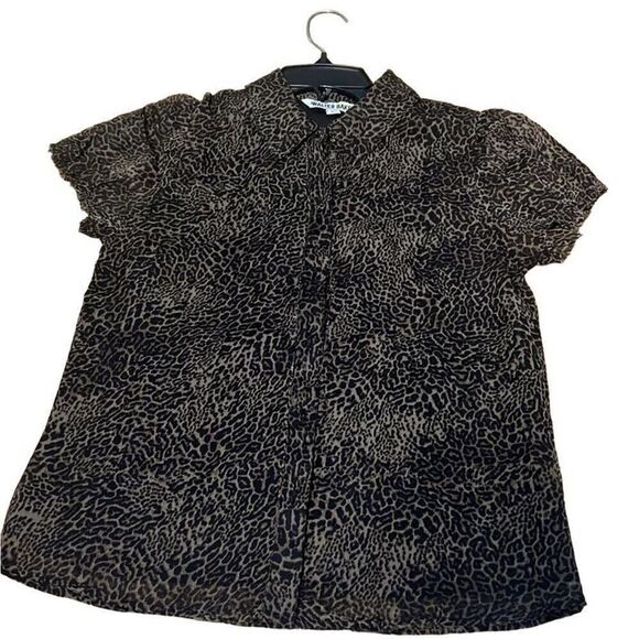 WALTER BAKER LEOPARD PRINT BLOUSE SIZE XS‎ - Picture 1 of 7